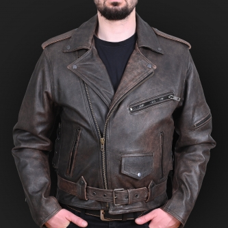 Motorcycle jacket K02 sa brown 
